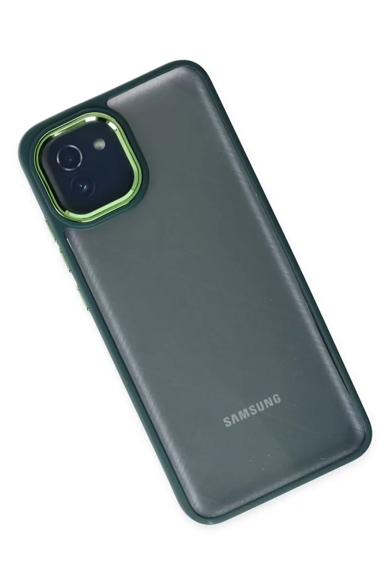 Newface Samsung Galaxy A03 Kılıf Dora Kapak - Haki Yeşil