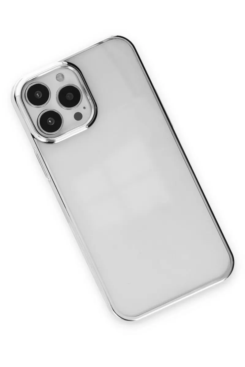 Newface Apple iPhone 14 Pro Kılıf Element Silikon - Gümüş