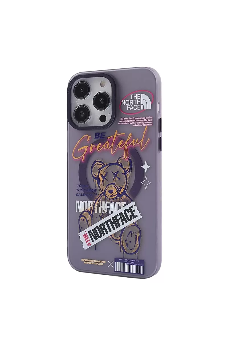 Newface Apple iPhone 14 Pro Kılıf Apollo Magneticsafe Desenli Kapak - Apollo Mor - 2