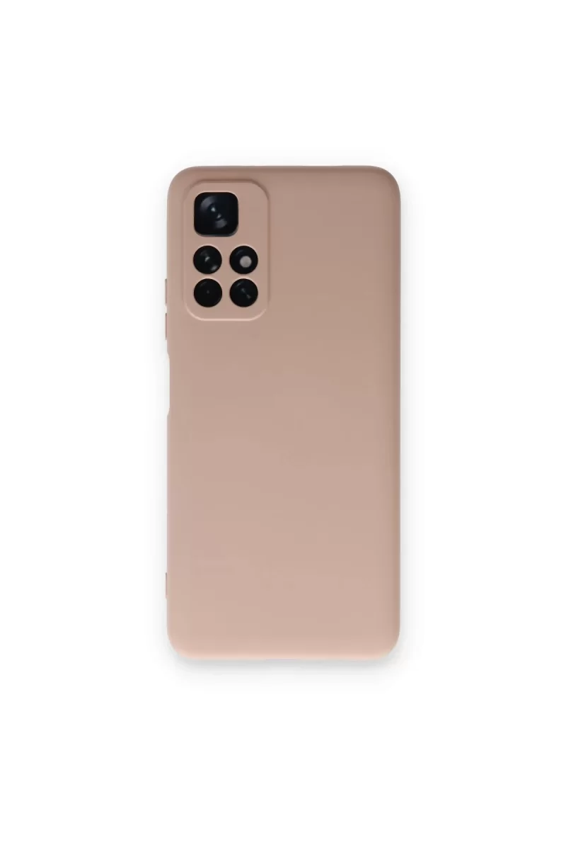 Newface Xiaomi Redmi Note 11T Kılıf Nano içi Kadife Silikon - Pudra