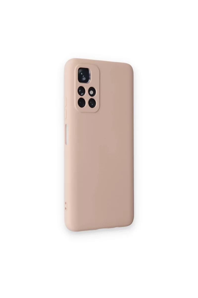 Newface Xiaomi Redmi Note 11T Kılıf Nano içi Kadife Silikon - Pudra