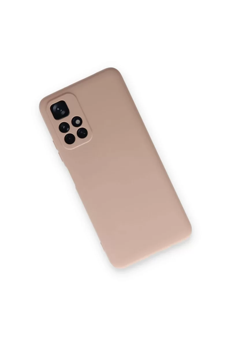 Newface Xiaomi Redmi Note 11T Kılıf Nano içi Kadife Silikon - Pudra