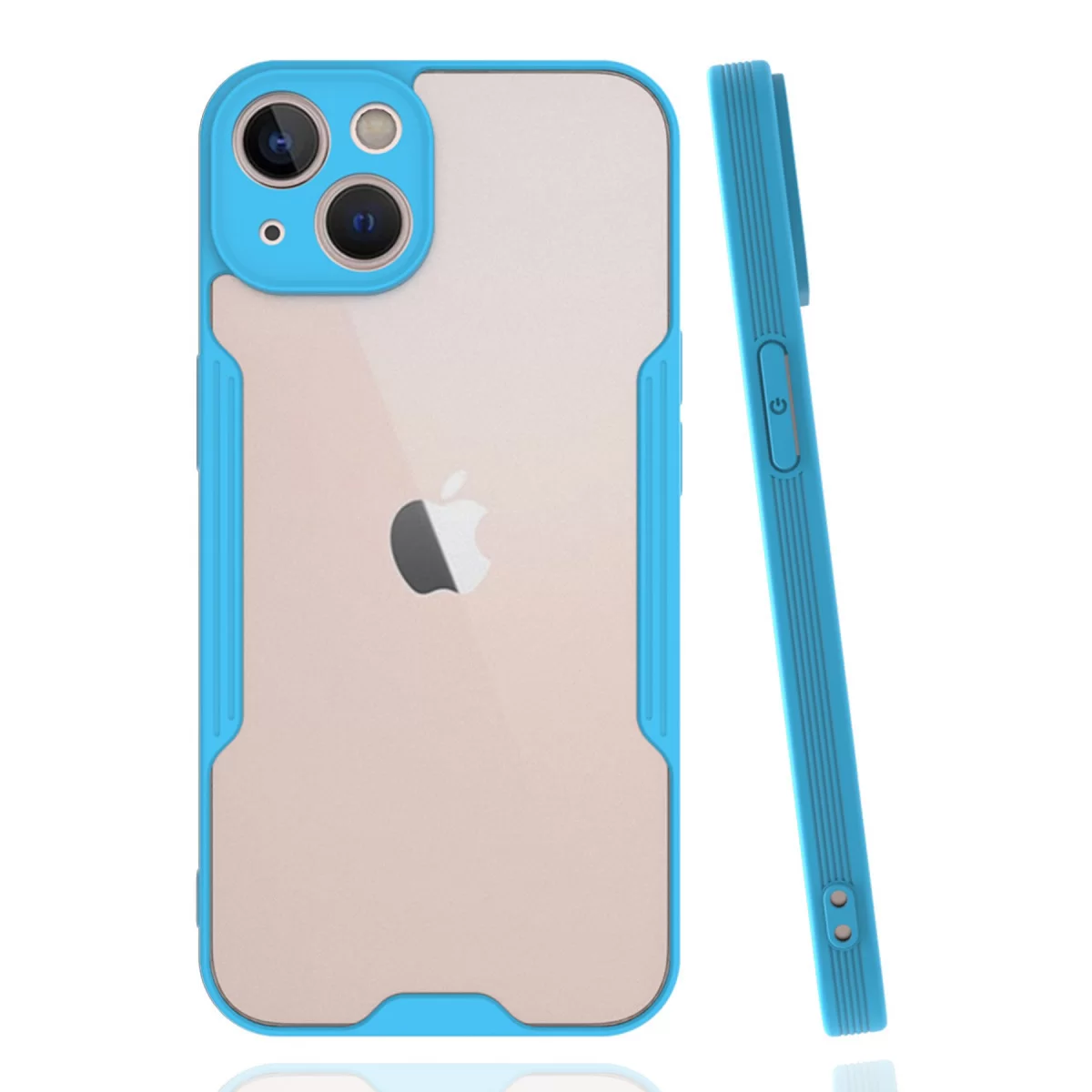 Newface Apple iPhone 14 Kılıf Platin Silikon - Mavi