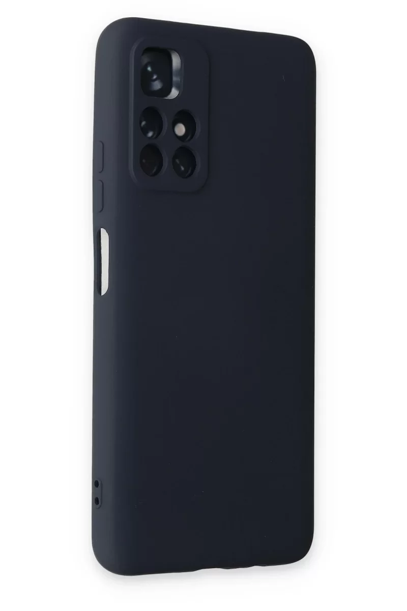 Newface Xiaomi Redmi Note 11T Kılıf Nano içi Kadife Silikon - Lacivert