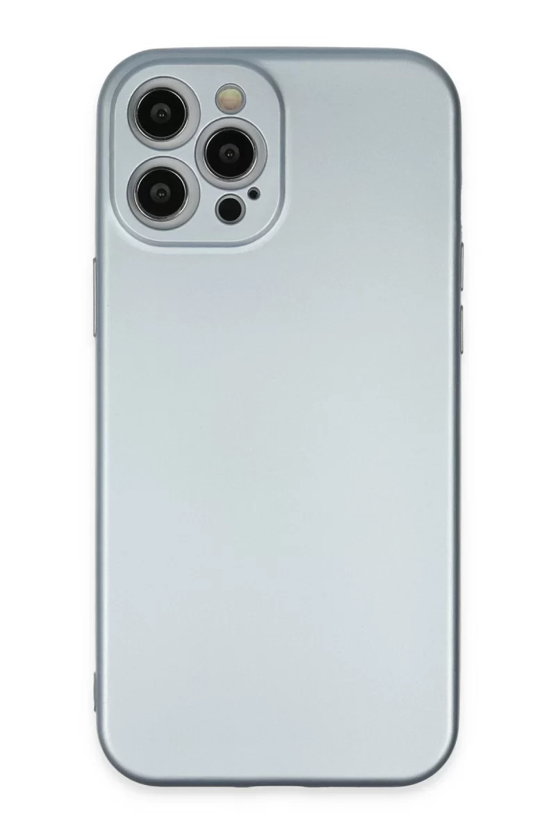 Newface Apple iPhone 12 Pro Max Kılıf Nano içi Kadife Silikon - Sky Blue