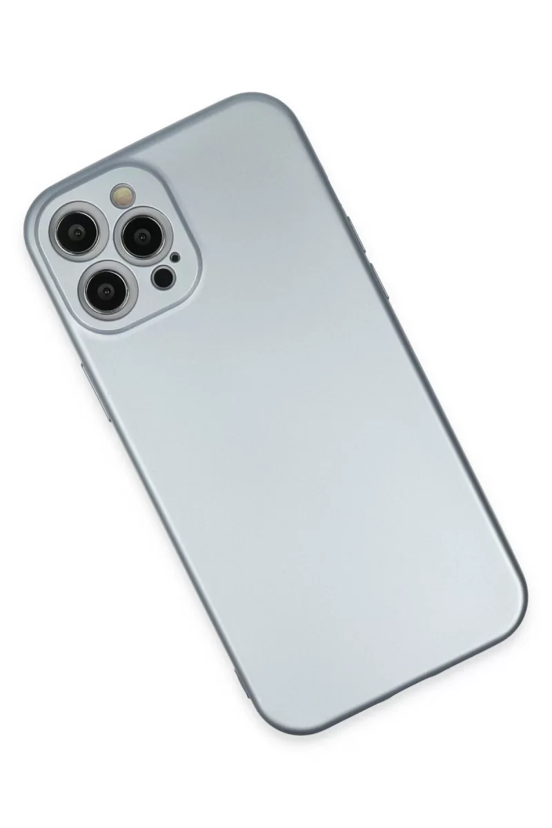 Newface Apple iPhone 12 Pro Max Kılıf Nano içi Kadife Silikon - Sky Blue