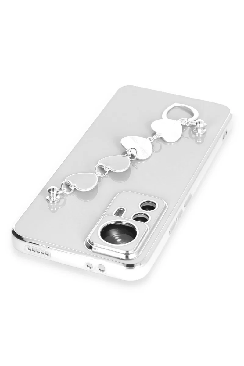 Newface Xiaomi Mi 12T Pro Kılıf Esila Silikon - Beyaz