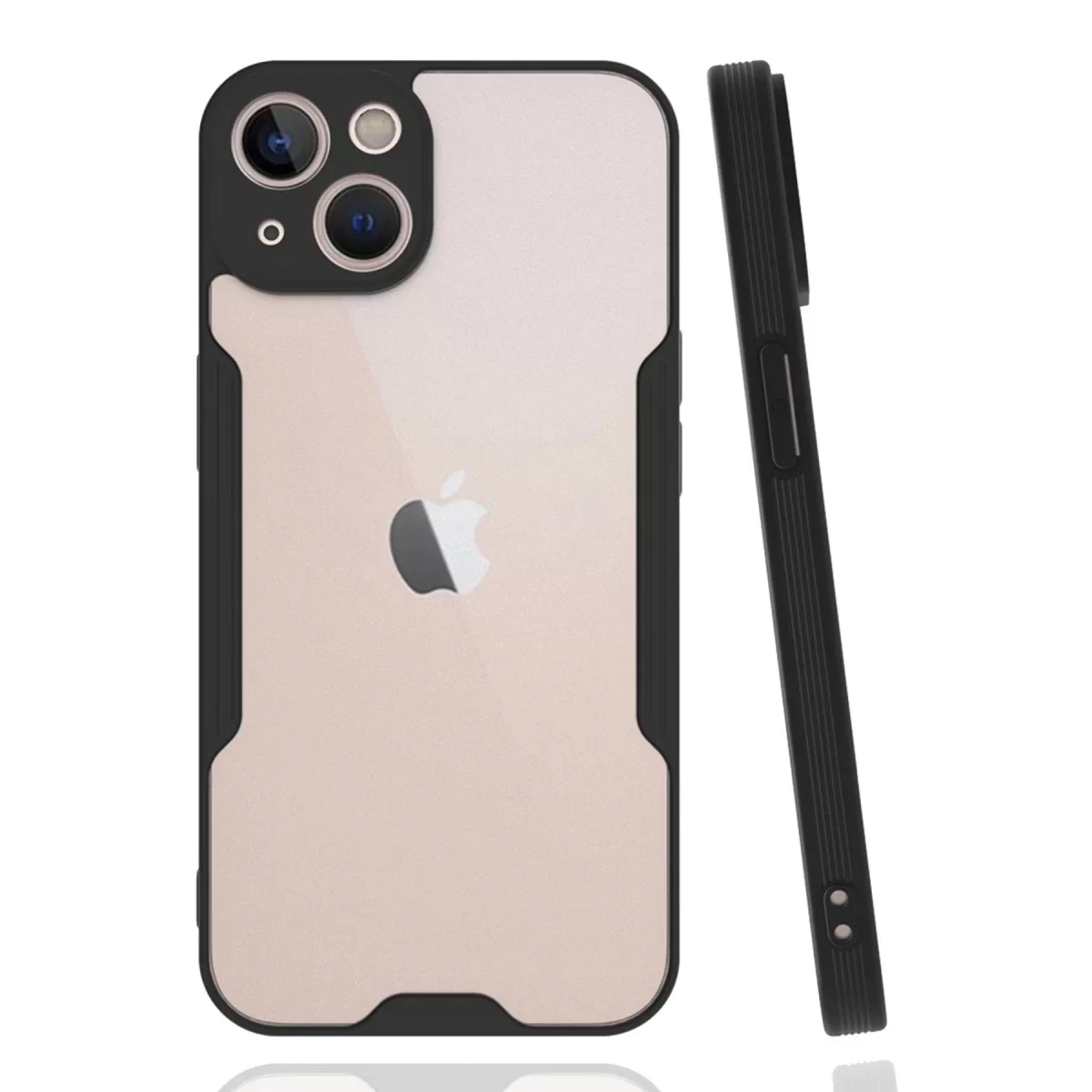 Newface Apple iPhone 14 Plus Kılıf Platin Silikon - Siyah