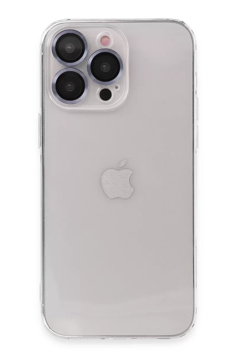 Newface Apple iPhone 13 Pro Kılıf Luko Lens Silikon - Sierra Blue