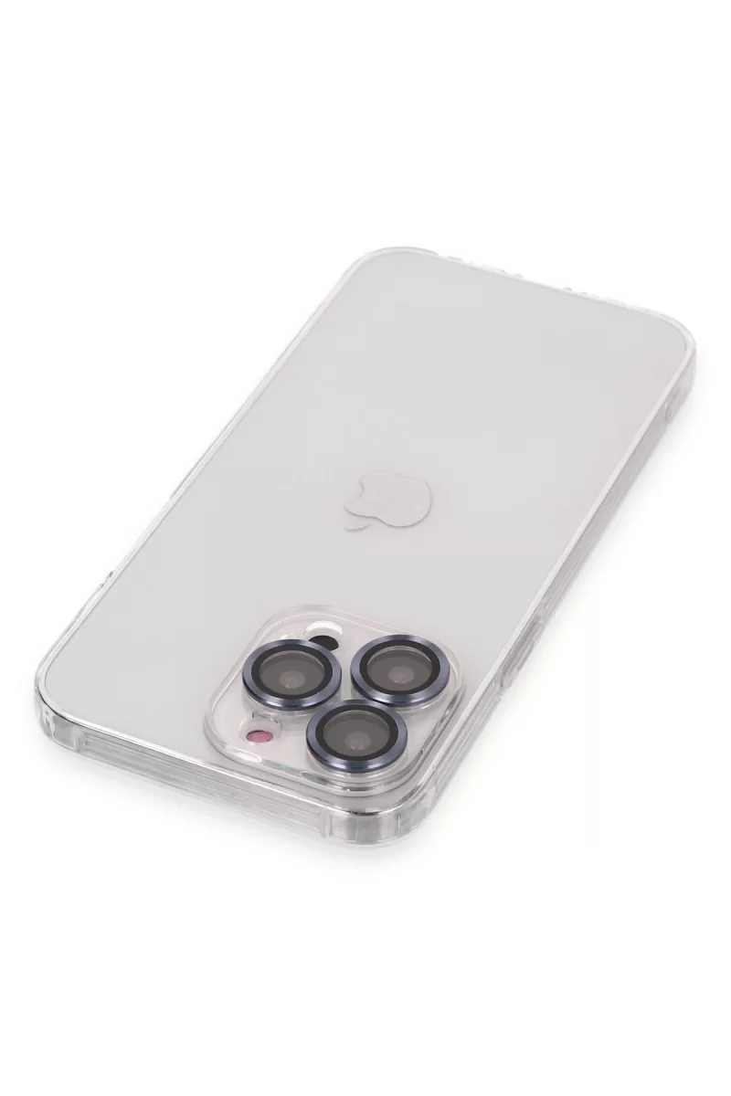 Newface Apple iPhone 13 Pro Kılıf Luko Lens Silikon - Sierra Blue