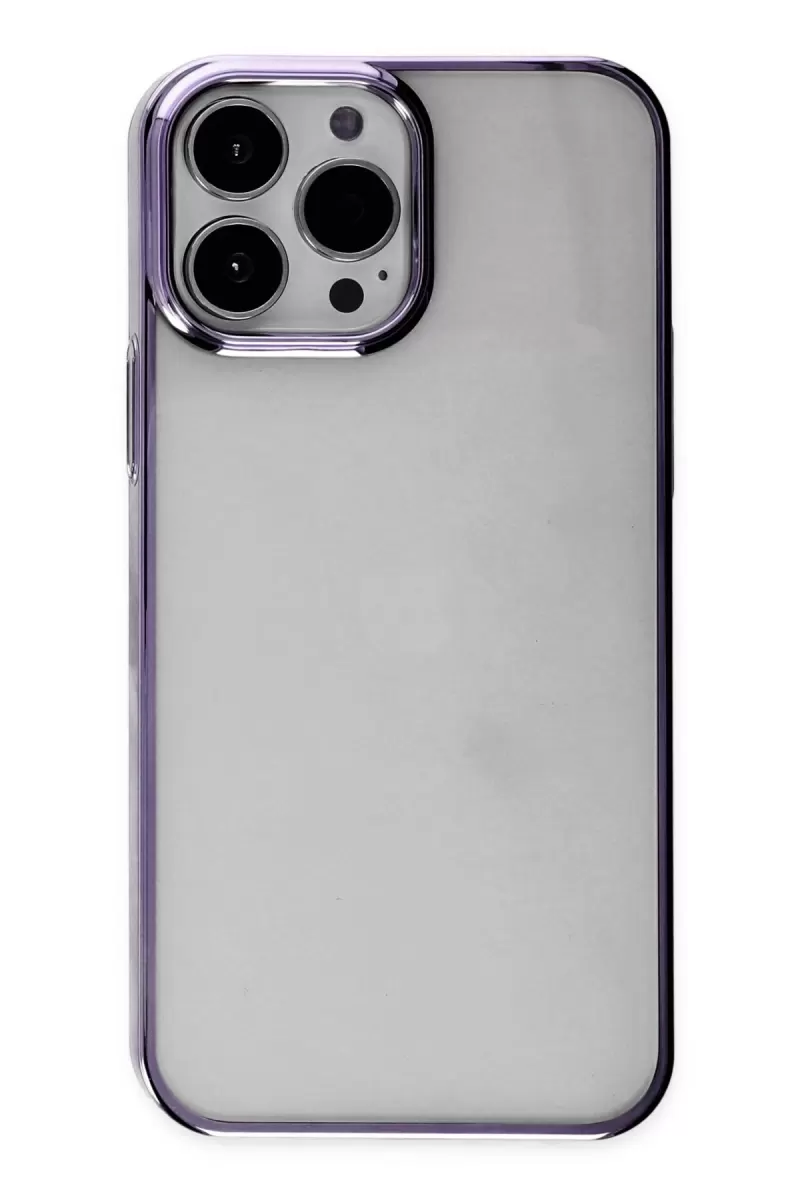 Newface Apple iPhone 13 Pro Kılıf Element Silikon - Mor