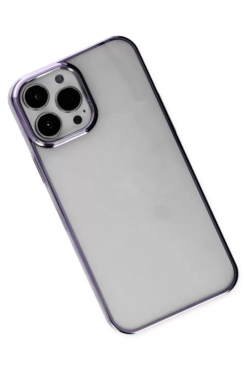 Newface Apple iPhone 13 Pro Kılıf Element Silikon - Mor