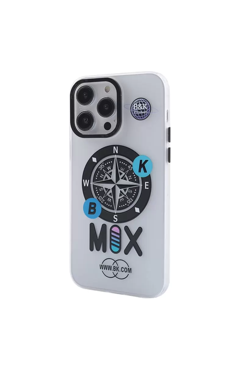 Newface Apple iPhone 14 Pro Kılıf Apollo Magneticsafe Desenli Kapak - Apollo Şeffaf - 3