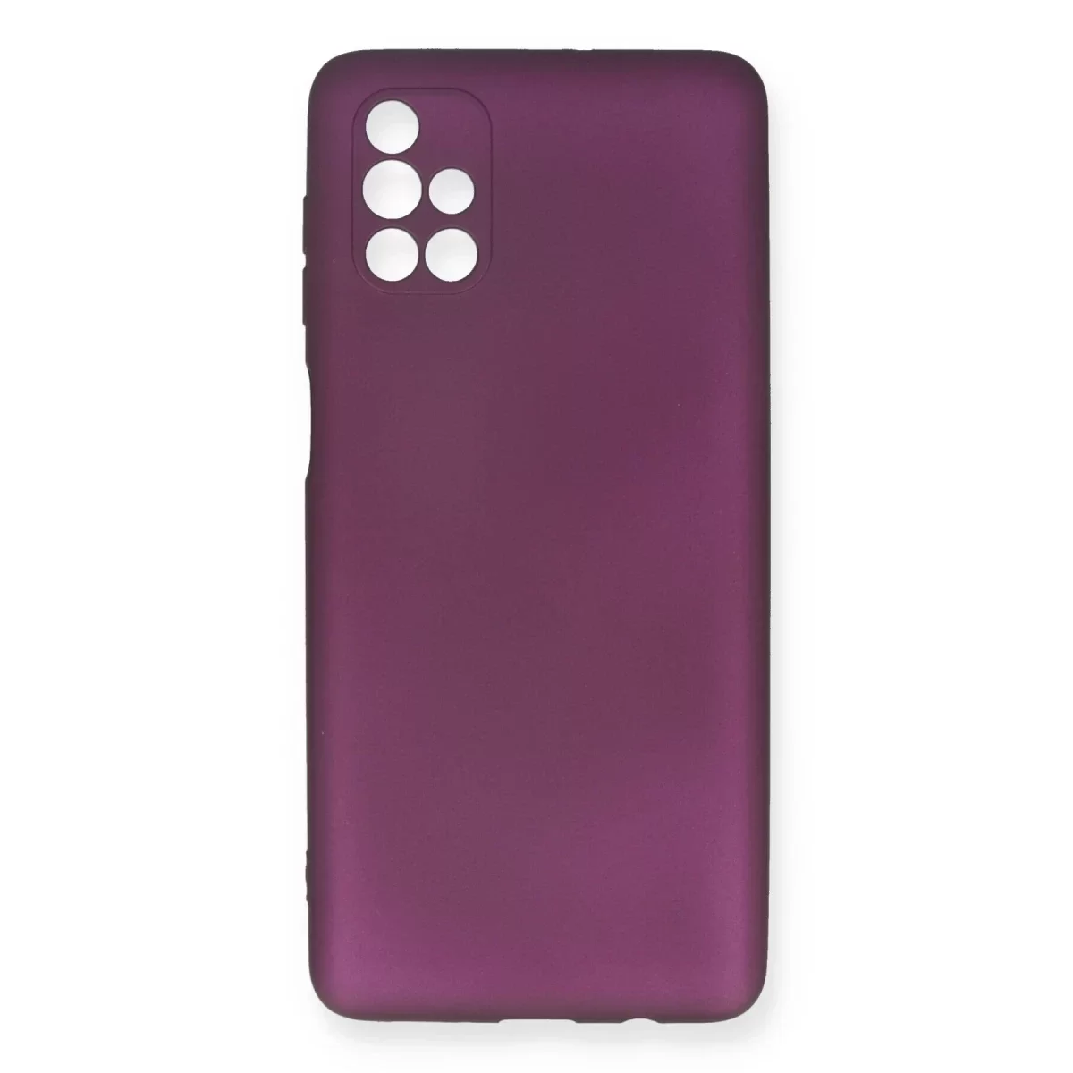 Newface Samsung Galaxy M51 Kılıf First Silikon - Mürdüm