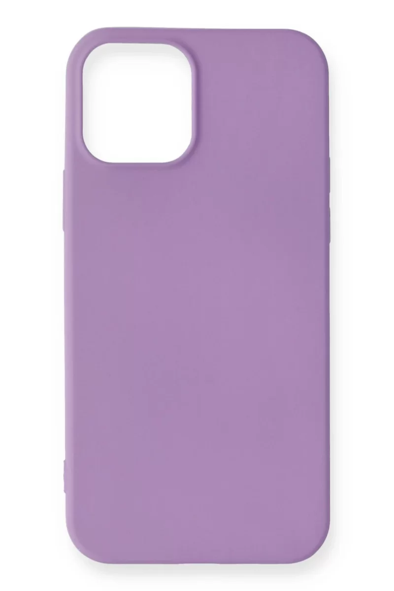 Newface Apple iPhone 12 Mini Kılıf First Silikon - Lila