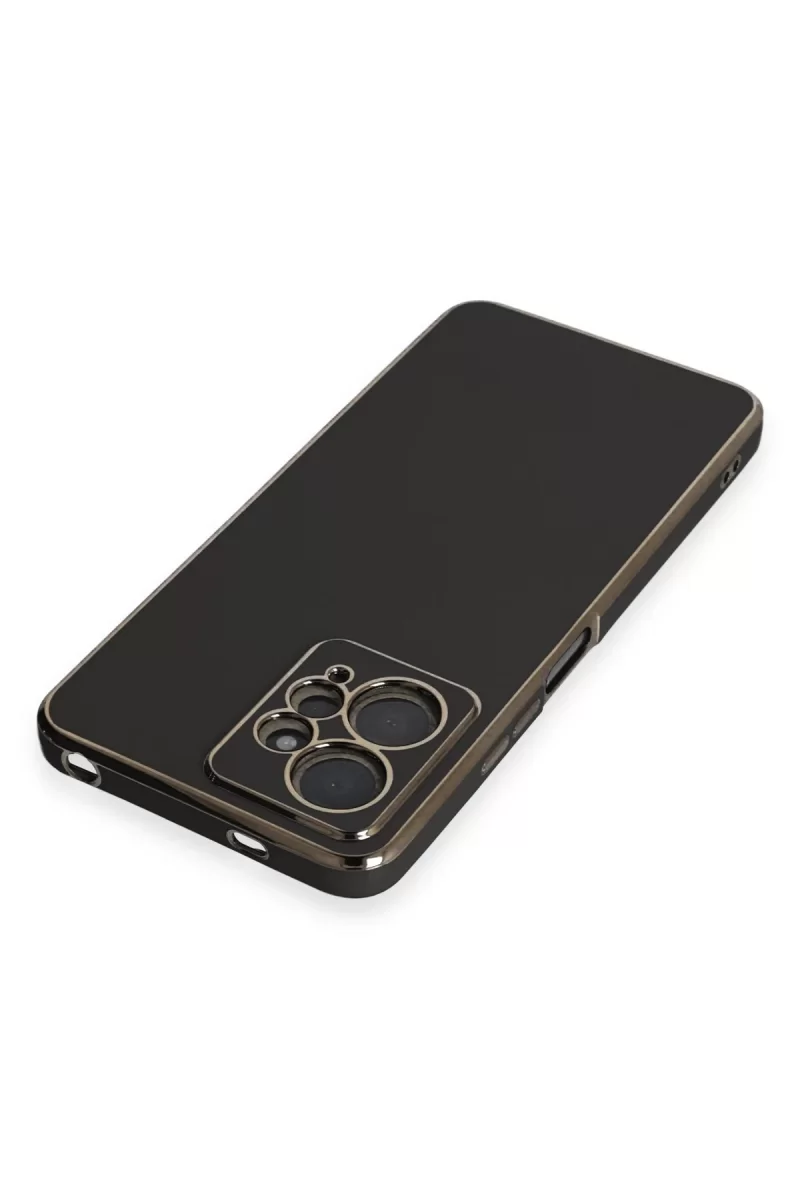 Newface Xiaomi Redmi Note 12 4G Kılıf Volet Silikon - Siyah