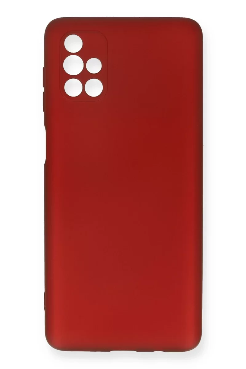 Newface Samsung Galaxy M51 Kılıf First Silikon - Bordo