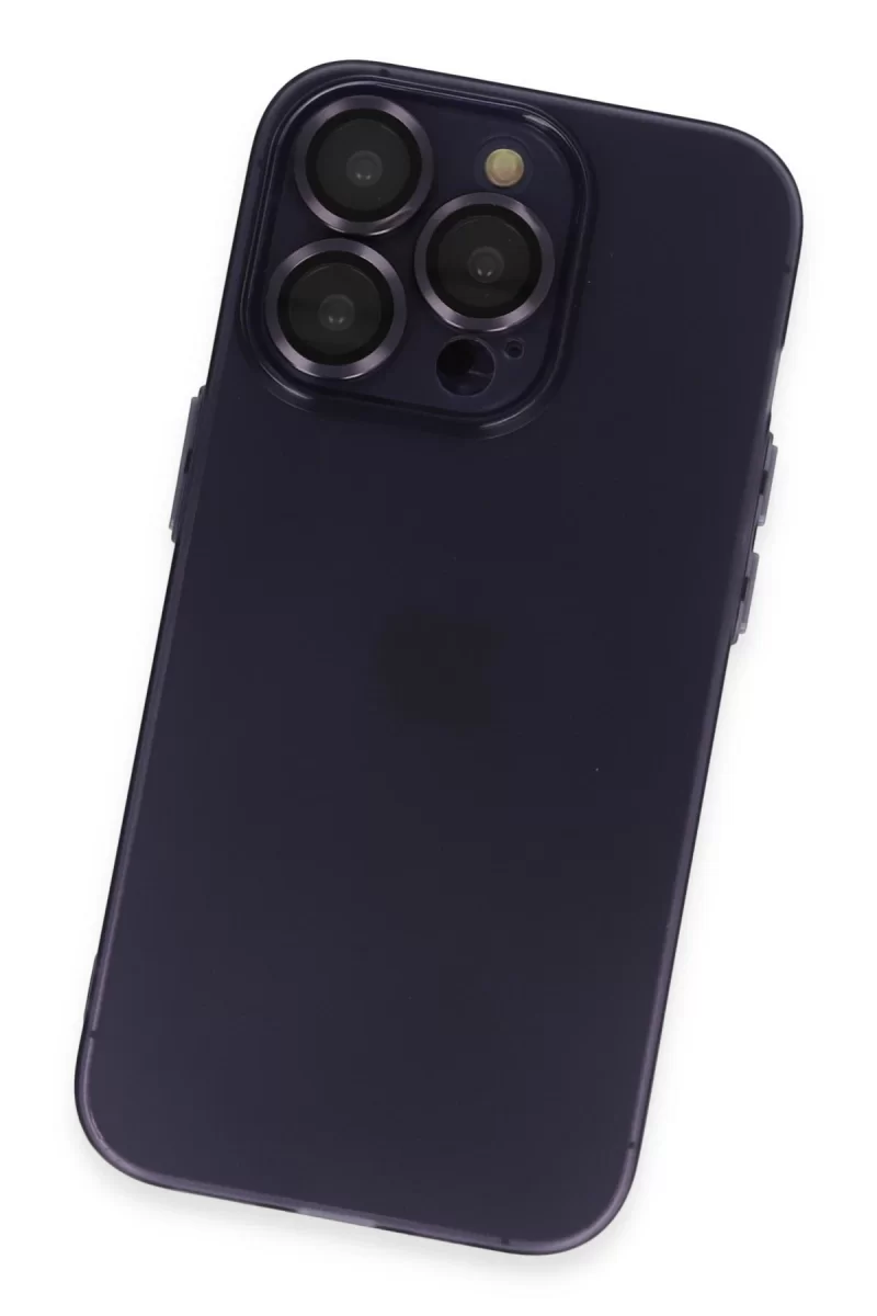 Newface Apple iPhone 14 Pro Max Kılıf Luko Lens Silikon - Siyah