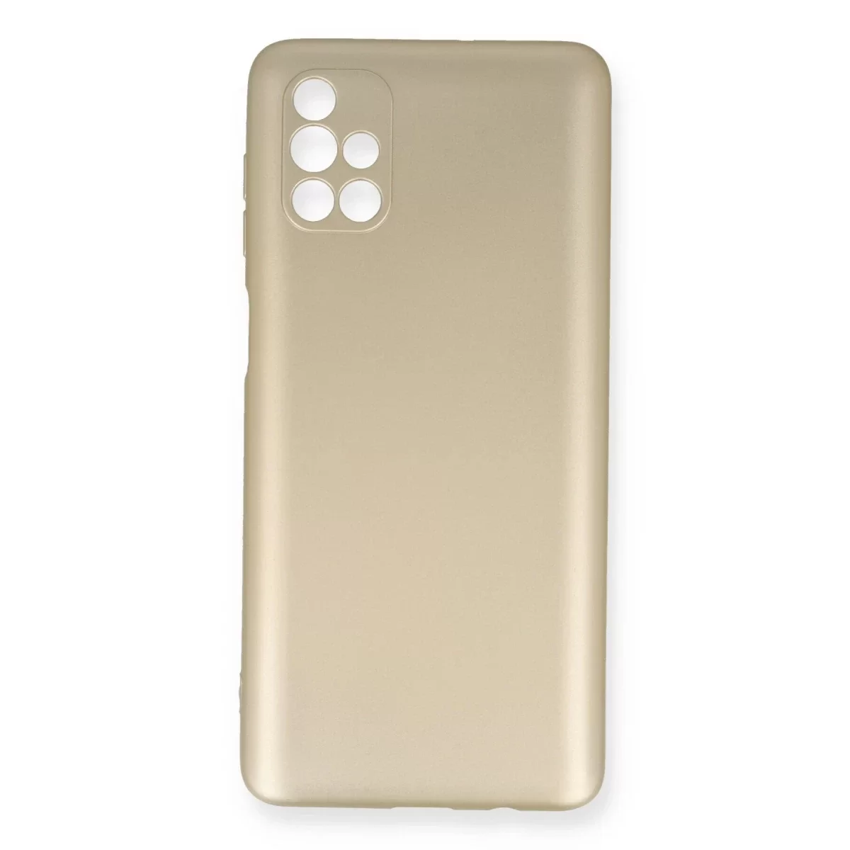 Newface Samsung Galaxy M51 Kılıf First Silikon - Gold