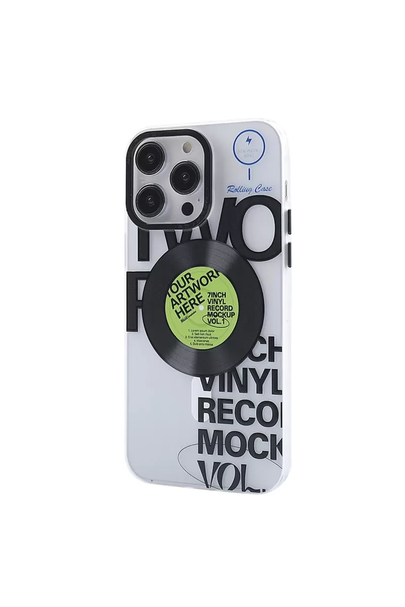 Newface Apple iPhone 14 Pro Kılıf Apollo Magneticsafe Desenli Kapak - Apollo Şeffaf - 5