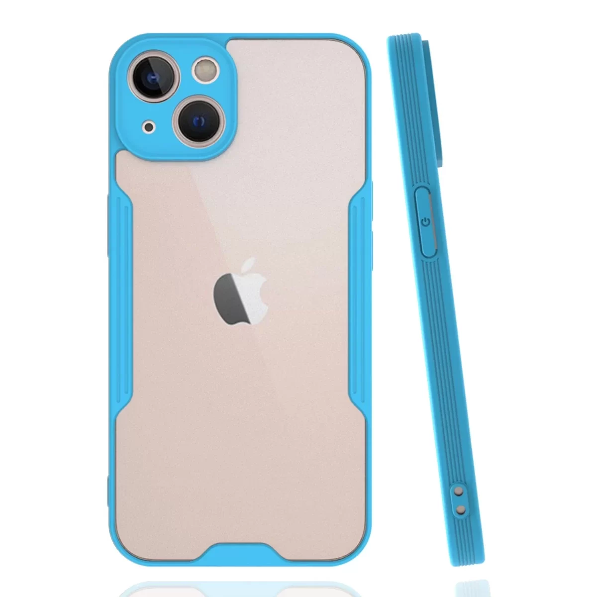 Newface Apple iPhone 14 Plus Kılıf Platin Silikon - Mavi