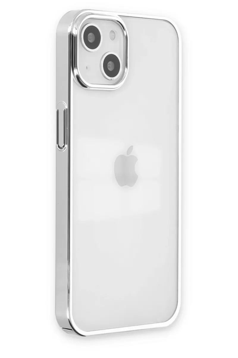 Newface Apple iPhone 14 Plus Kılıf Element Silikon - Gümüş