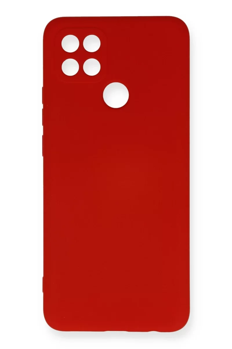 Newface Oppo A15 Kılıf Nano içi Kadife Silikon - Kırmızı