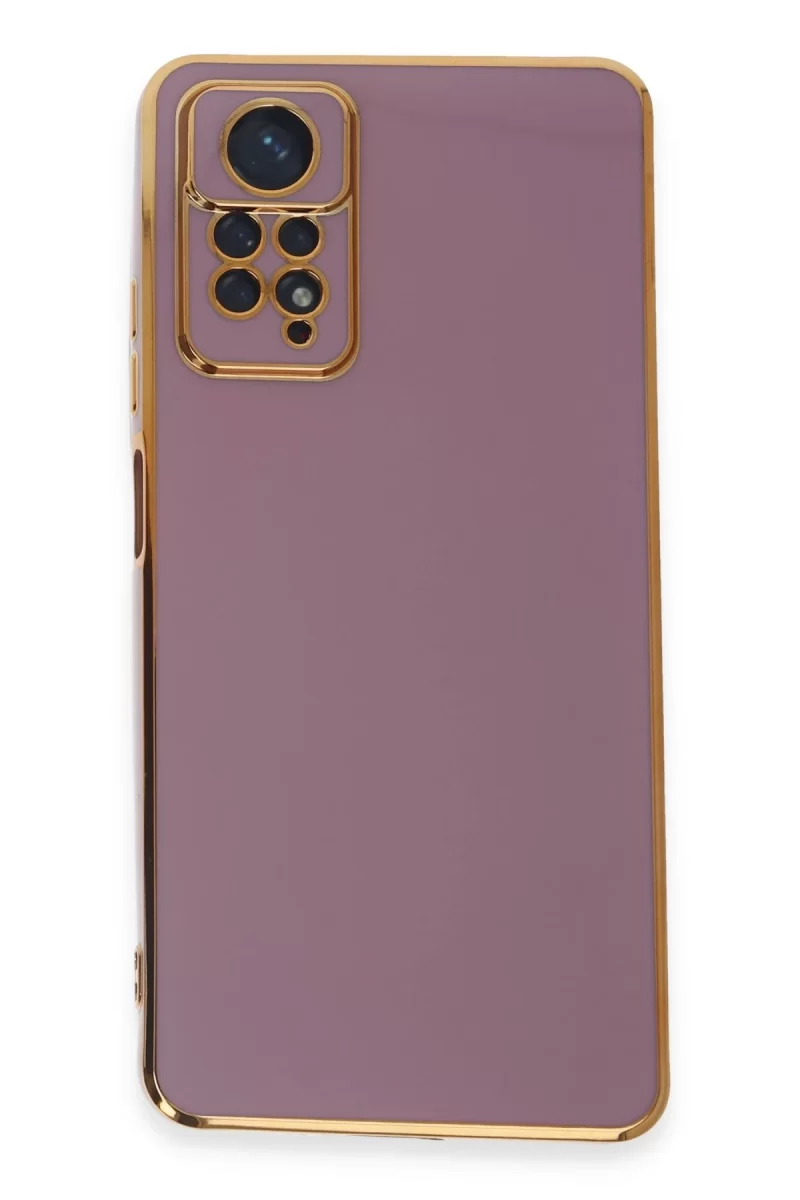 Newface Xiaomi Redmi Note 12 Pro 4G Kılıf Volet Silikon - Mor
