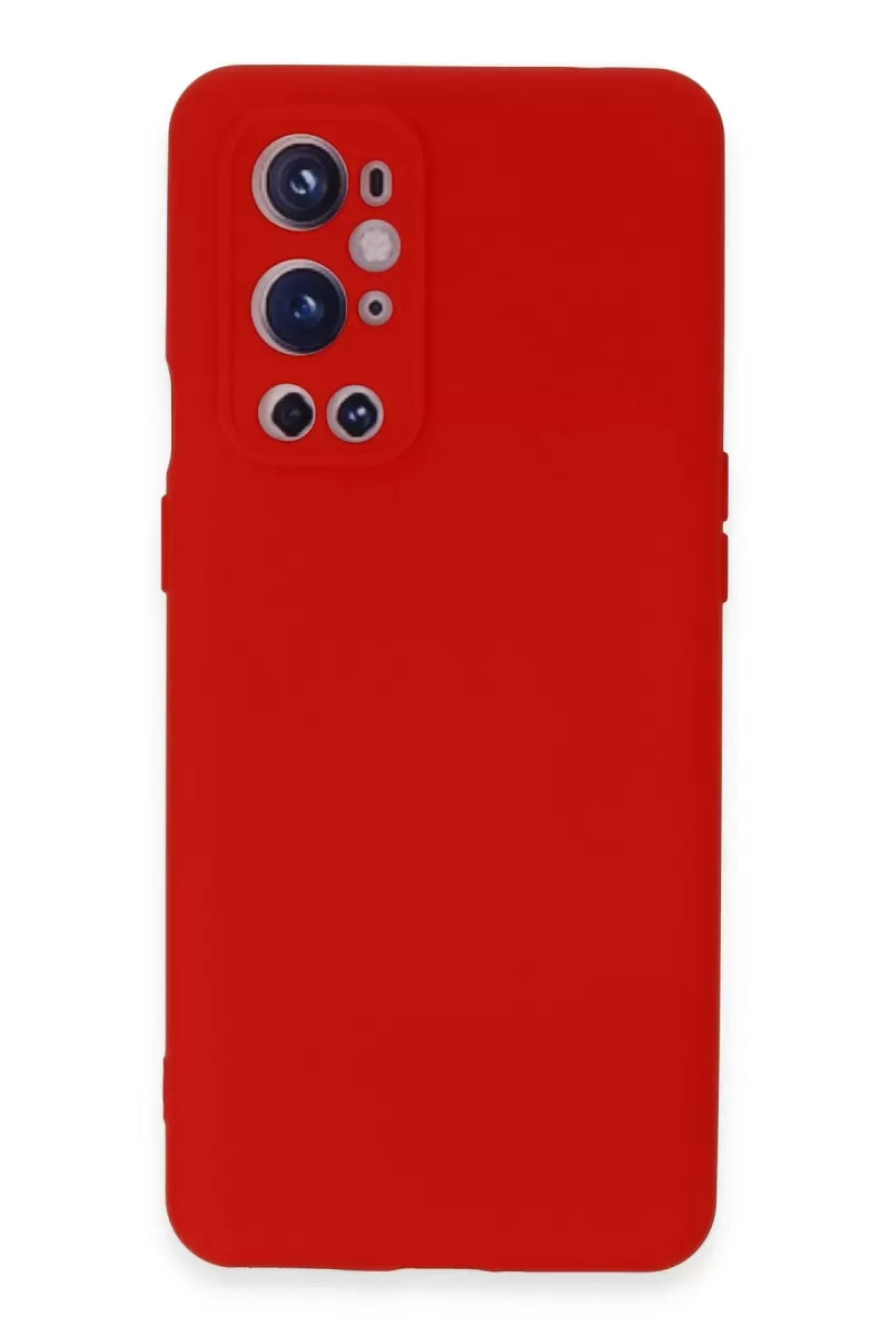 Newface One Plus 9 Pro Kılıf Nano içi Kadife Silikon - Kırmızı