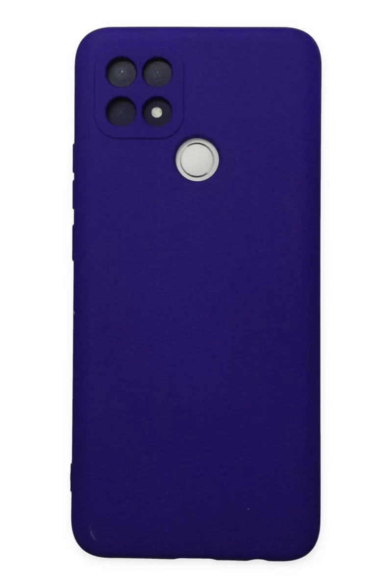 Newface Oppo A15 Kılıf Nano içi Kadife Silikon - Mor