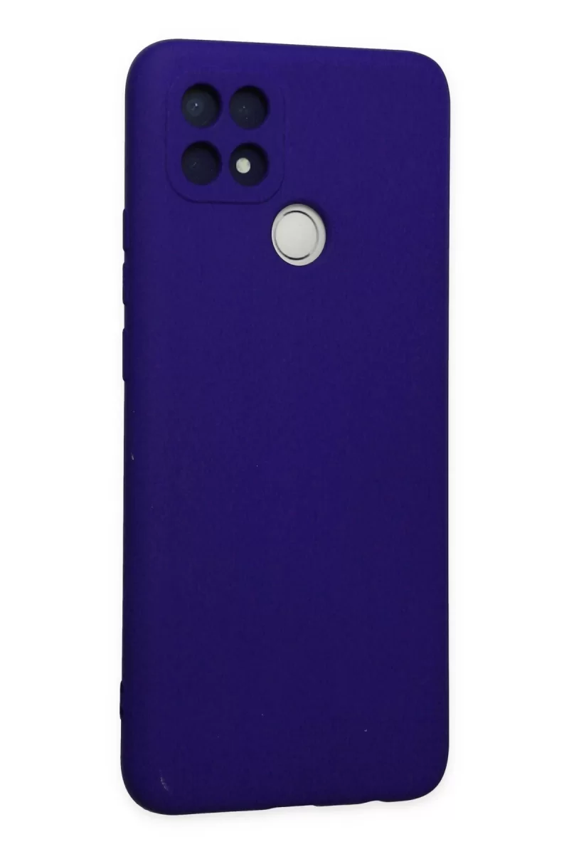Newface Oppo A15 Kılıf Nano içi Kadife Silikon - Mor