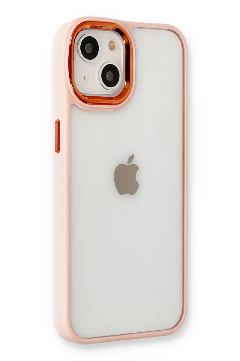 Newface Apple iPhone 14 Plus Kılıf Dora Kapak - Pudra