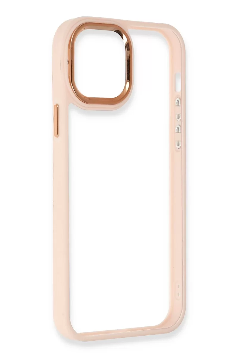Newface Apple iPhone 12 Pro Max Kılıf Dora Kapak - Pudra