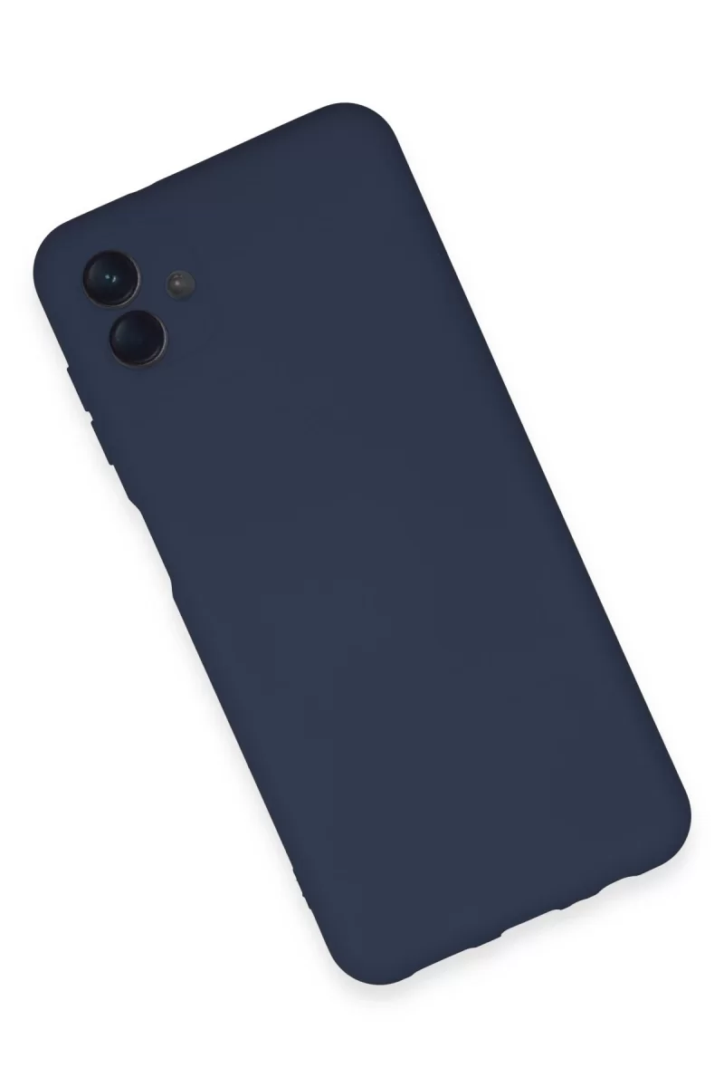 Newface Samsung Galaxy A04E Kılıf Nano içi Kadife Silikon - Lacivert