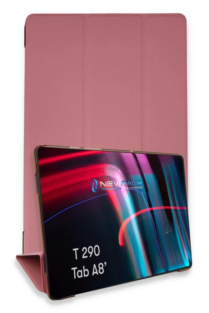 Newface Samsung Galaxy T290 Tab A 8 Kılıf Tablet Smart Kılıf - Pembe