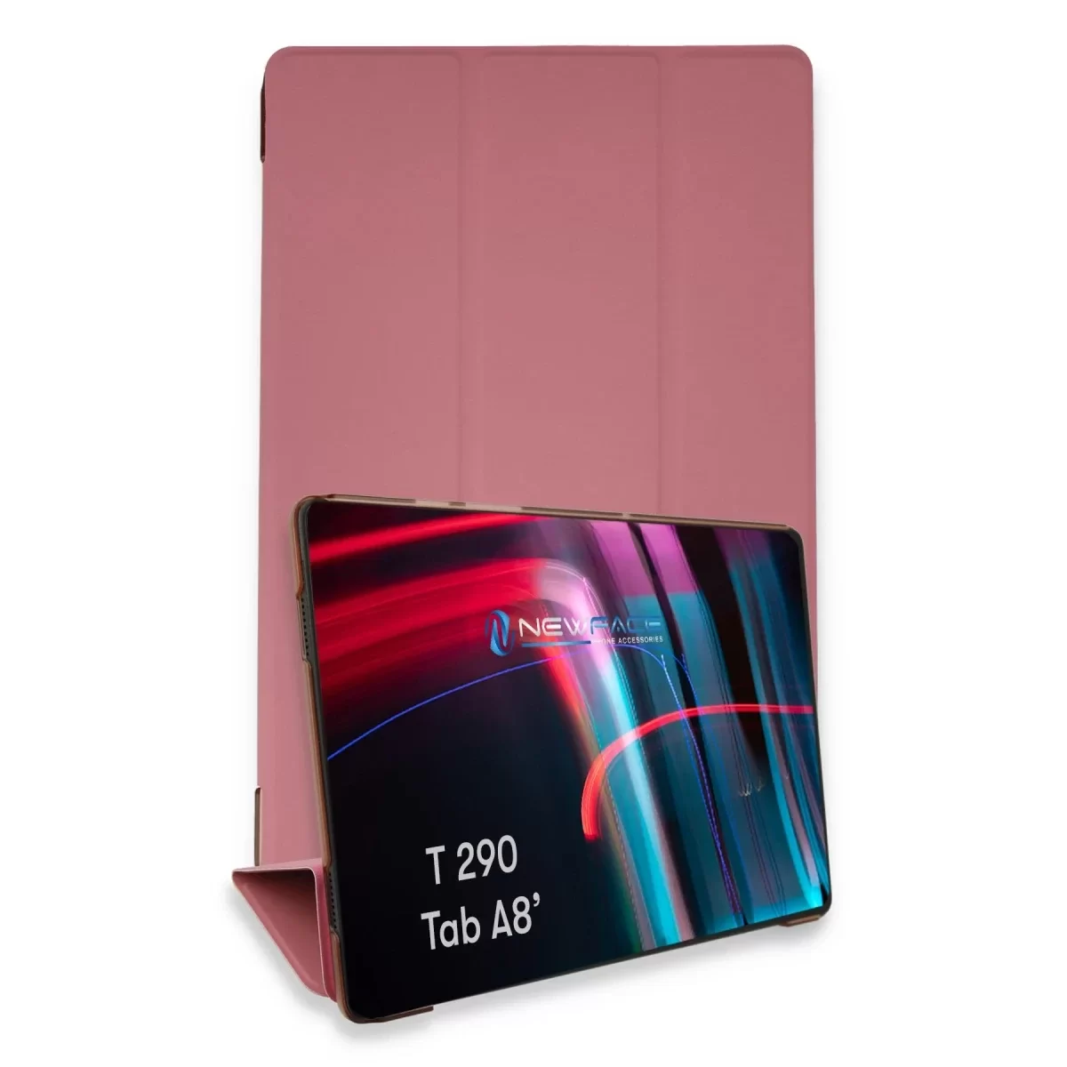 Newface Samsung Galaxy T290 Tab A 8 Kılıf Tablet Smart Kılıf - Pembe