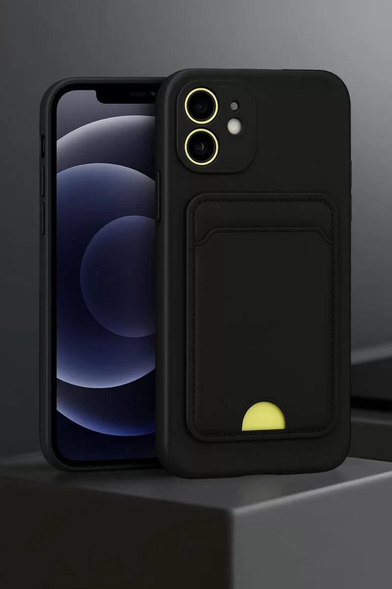Newface Apple iPhone 11 Kılıf Kelvin Kartvizitli Silikon - Lila