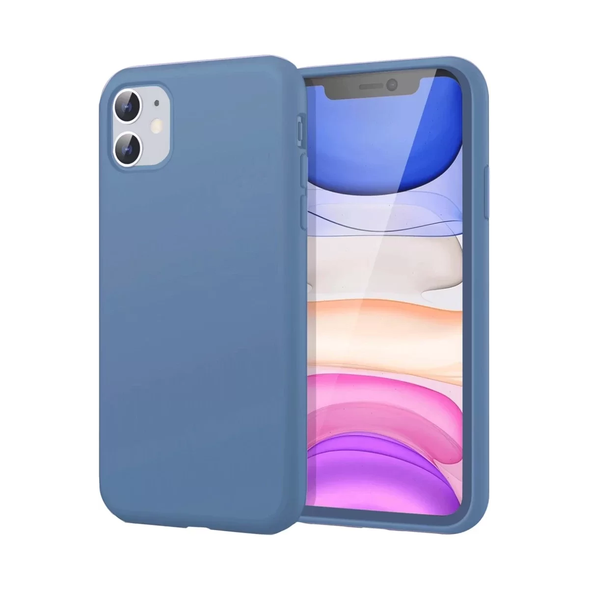 Newface Apple iPhone 11 Kılıf First Silikon - Mavi