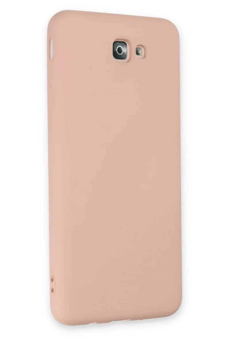 Newface Samsung Galaxy J7 Prime Kılıf Nano içi Kadife Silikon - Pudra