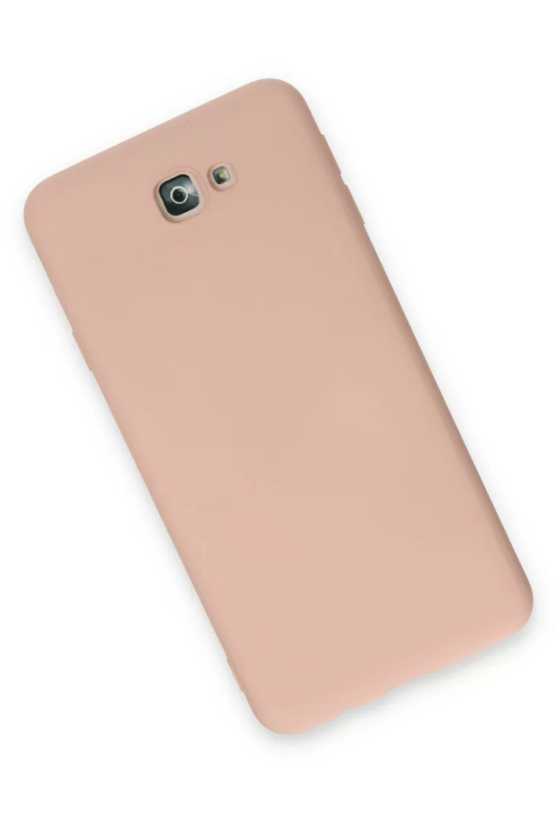 Newface Samsung Galaxy J7 Prime Kılıf Nano içi Kadife Silikon - Pudra