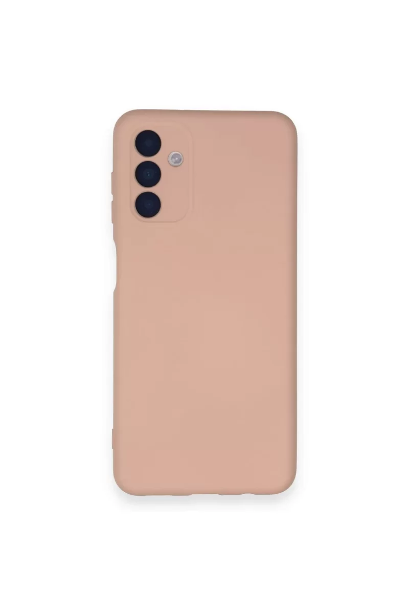Newface Samsung Galaxy A14 4G Kılıf Nano içi Kadife Silikon - Pudra