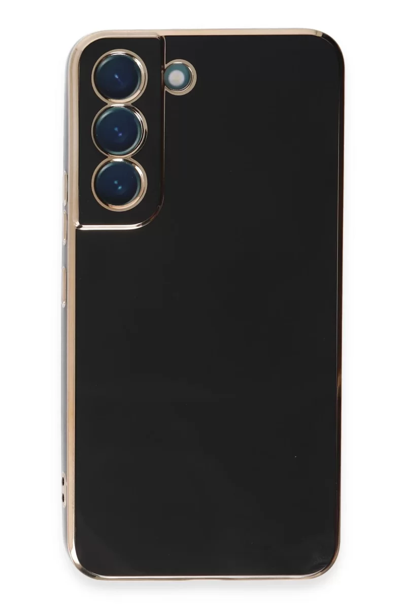 Newface Samsung Galaxy S21 Kılıf Volet Silikon - Siyah