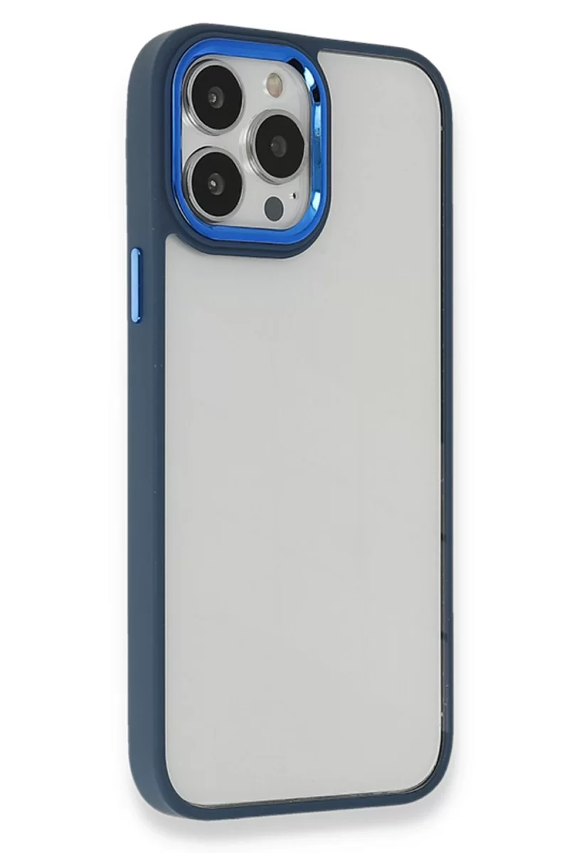 Newface Apple iPhone 13 Pro Kılıf Dora Kapak - Mavi