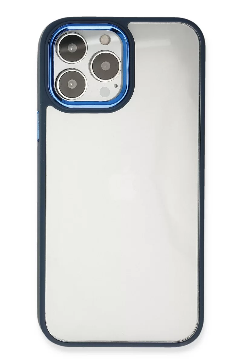 Newface Apple iPhone 13 Pro Kılıf Dora Kapak - Mavi