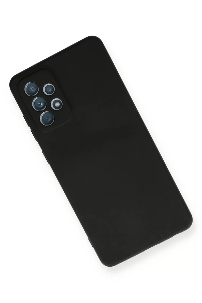 Newface Samsung Galaxy A72 Kılıf Nano içi Kadife Silikon - Siyah