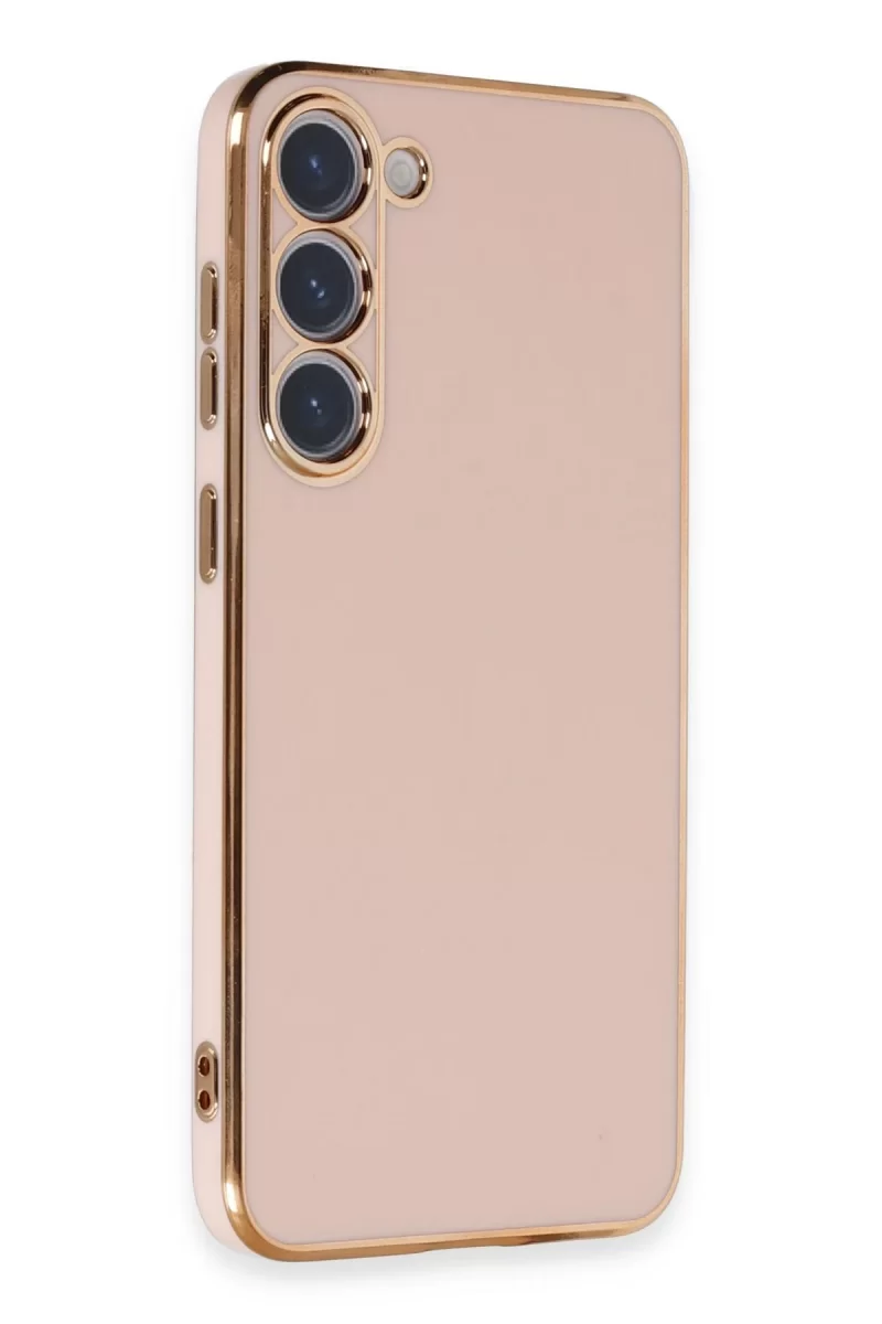 Newface Samsung Galaxy S23 Kılıf Volet Silikon - Pembe