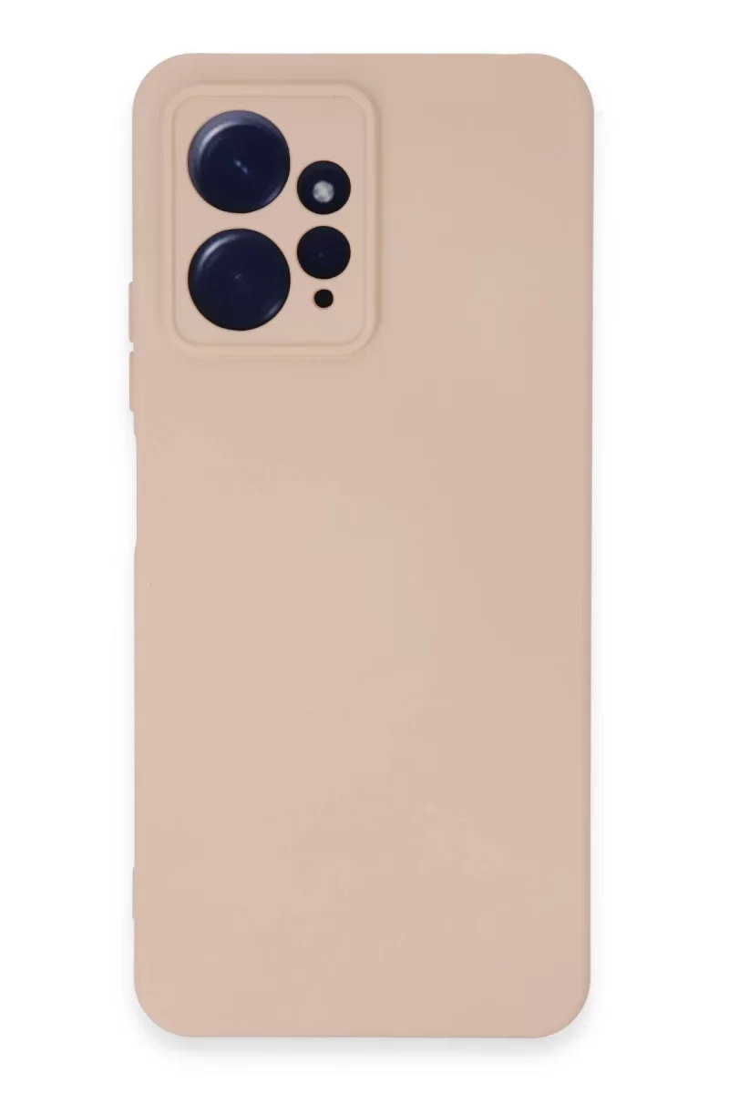 Newface Xiaomi Redmi Note 12 4G Kılıf Nano içi Kadife Silikon - Pudra