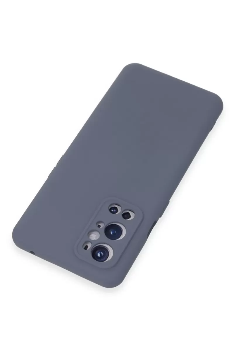 Newface One Plus 9 Pro Kılıf Nano içi Kadife Silikon - Gri