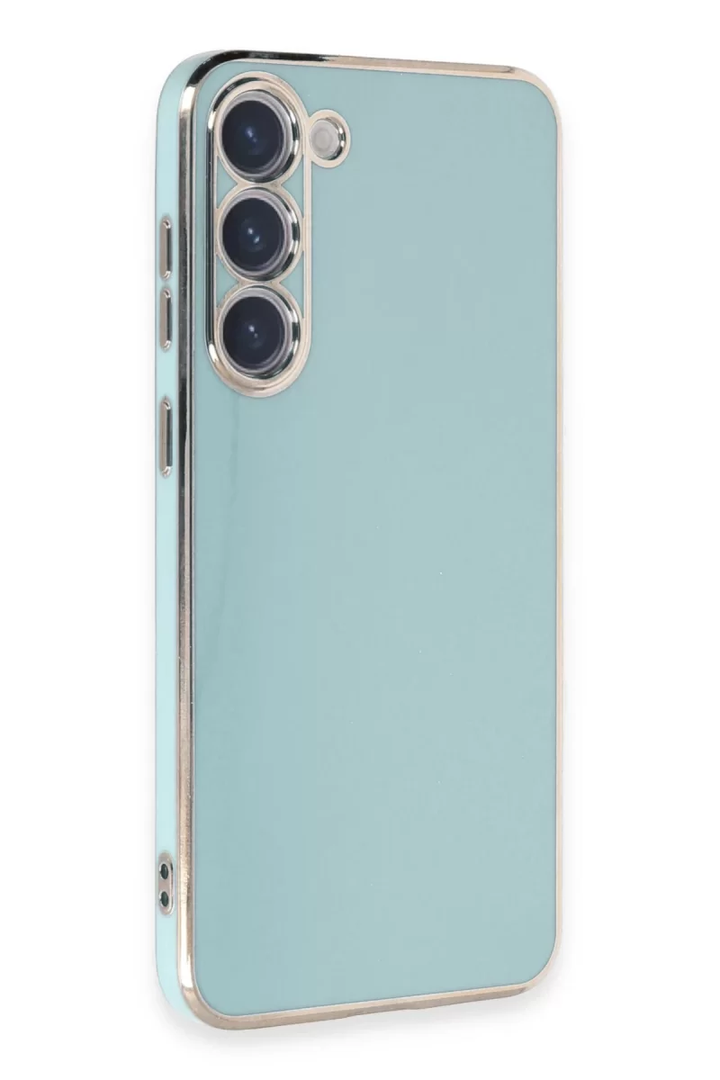 Newface Samsung Galaxy S23 Kılıf Volet Silikon - Açık Yeşil