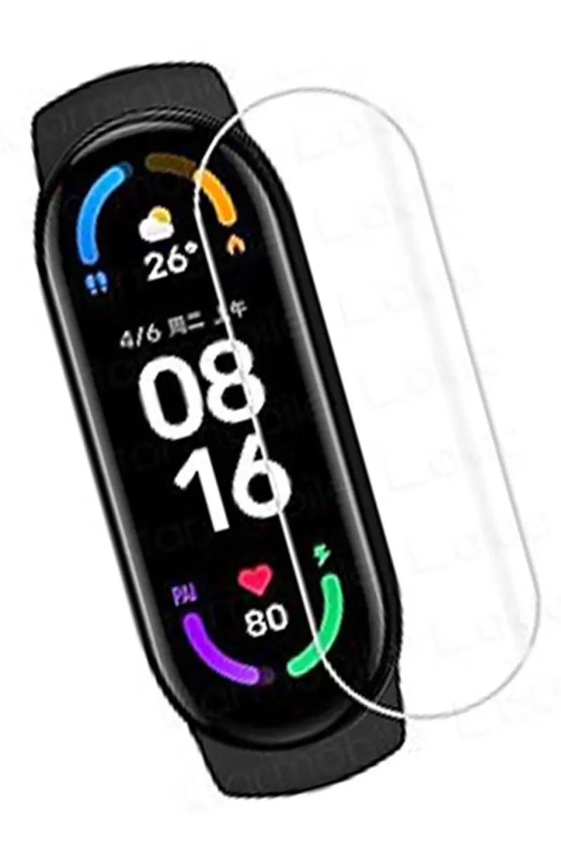 Newface Xiaomi Mi Band 6 Polymer Nano Ekran Koruyucu - Şeffaf